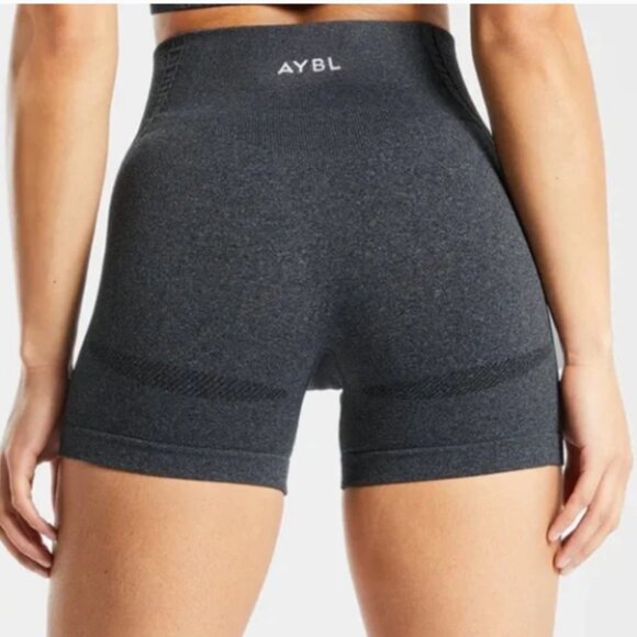 New Small AYBL Balance V2 Seamless Workout Shorts - Dark Gray - Picture 3 of 16